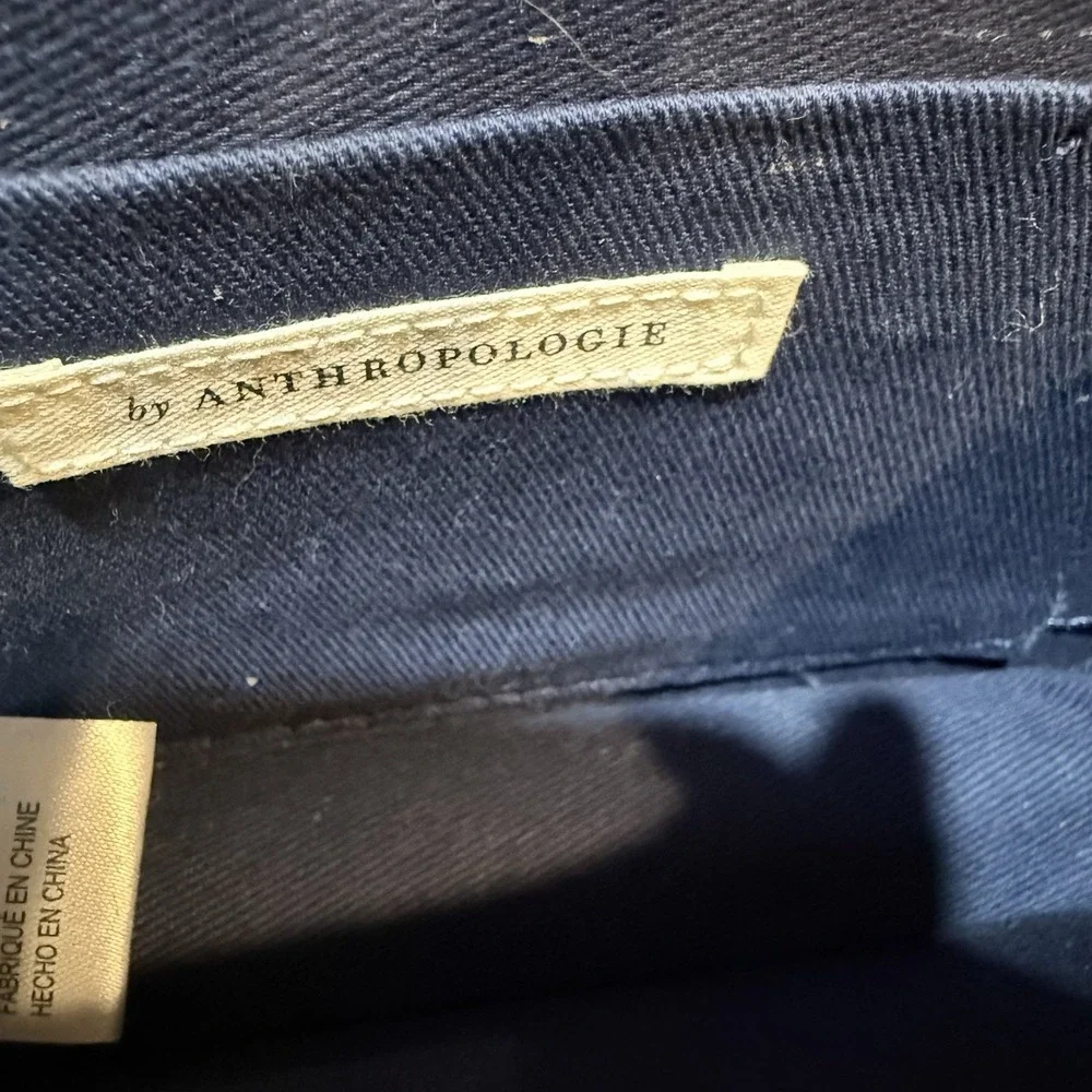 Anthropologie Velvet Crossbody Wallet inner mirror‎ slip pocket Magnetic closure - Picture 5 of 10